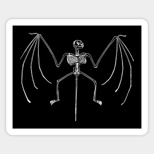 Bat Skeleton Sticker